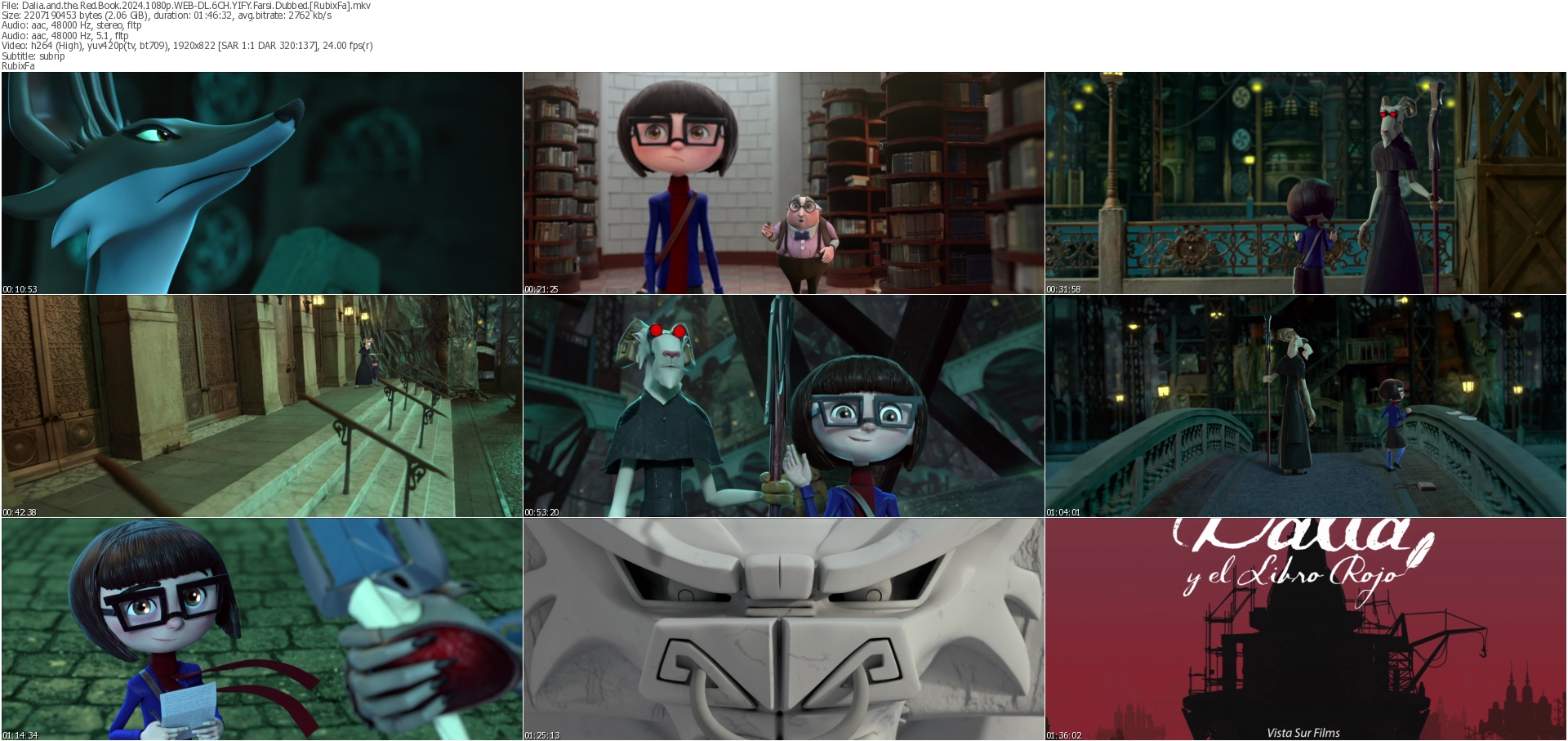 دانلود انیمیشن Dalia and the Red Book 2024 دوبله فارسی